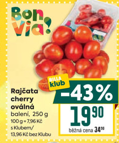 Rajčata cherry Billa Bonvia