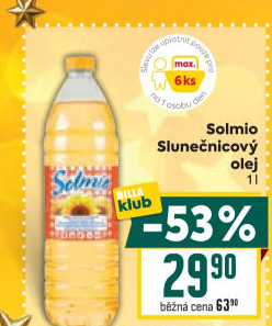 Slunečnicový olej Solmio
