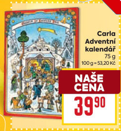 Adventní kalendář Carla