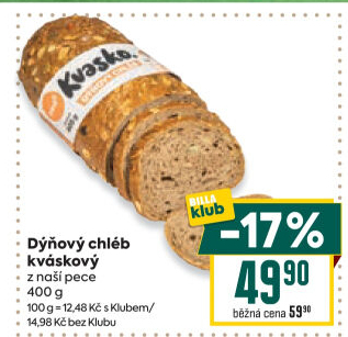 Chléb dýňový kváskový Kvasko