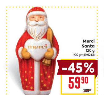 Čokoládový Santa Merci
