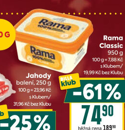 Margarín Classic Rama