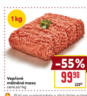 Maso mělněné vepřové