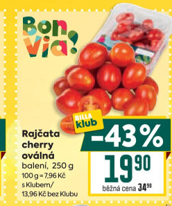 Rajčata cherry Billa Bonvia