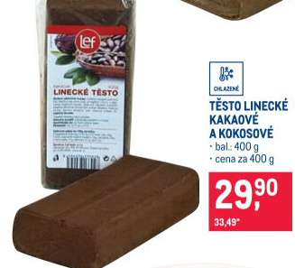 Těsto linecké kakaové Lef