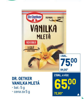Vanilka mletá Dr. Oetker