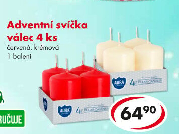 Svíčky adventní Aura