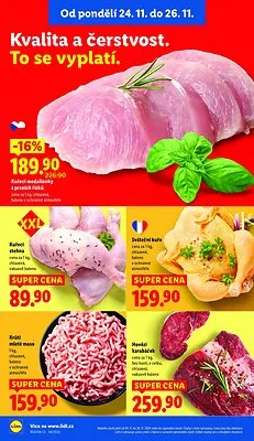 akční leták Lidl 24.11.2025-26.11.2025