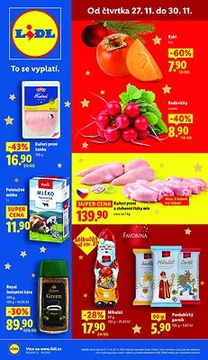akční leták Lidl 27.11.2025-30.11.2025