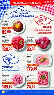 akční leták Lidl 27.11.2025-30.11.2025