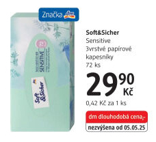 Kapesníčky papírové 3vrstvé Soft&amp