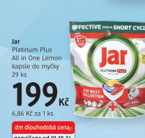 Kapsle do myčky Platinum Plus Jar