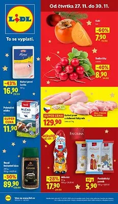 akční leták Lidl 27.11.2025-30.11.2025