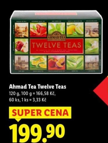 Kolekce čajů Twelve Teas Ahmad Tea