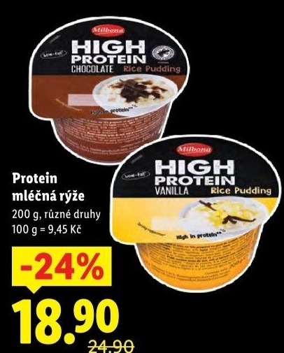Mléčná rýže High Protein Milbona