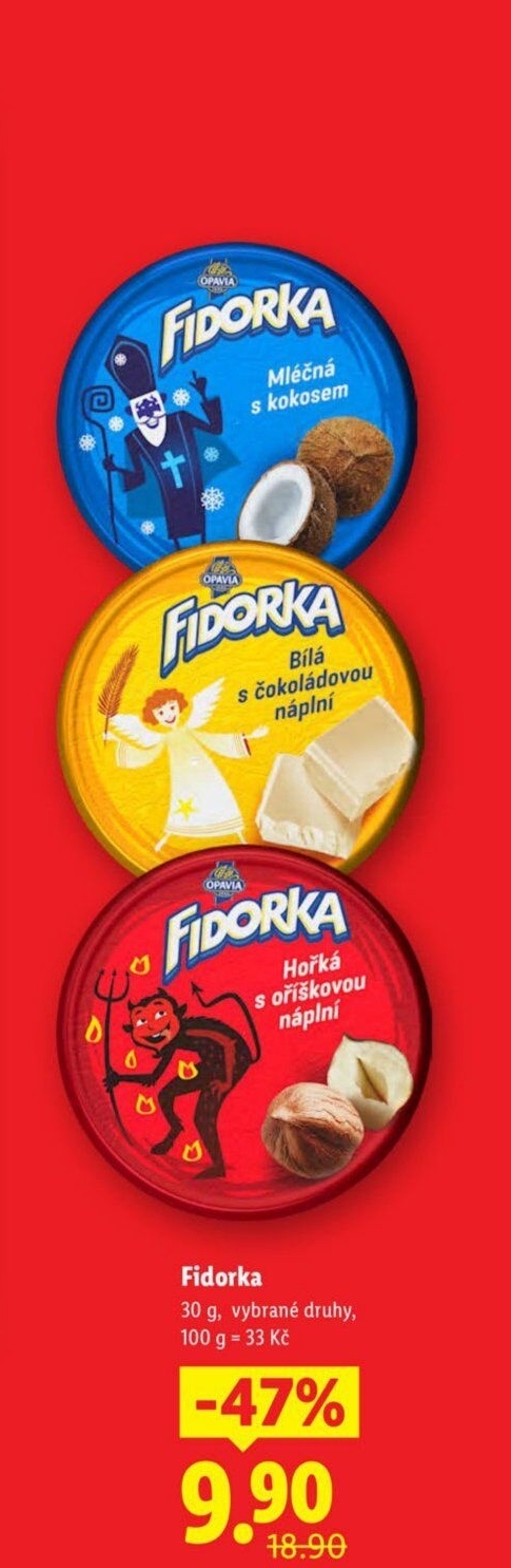 Oplatky Fidorka Opavia