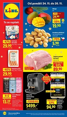 akční leták Lidl 24.11.2025-26.11.2025