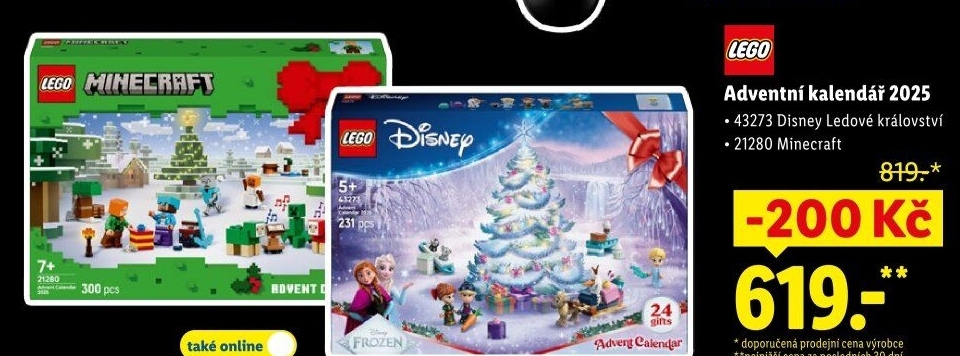Adventní kalendář Lego Minecraft