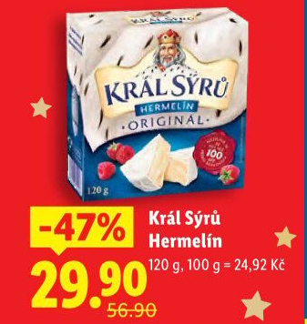 Sýr Hermelín Král sýrů