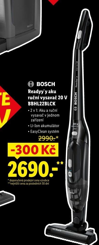 Tyčový vysavač BBHL22BLCK Readyy'