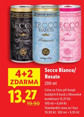 Víno perlivéSecco Bianco Allini