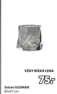 Svícen skleněný