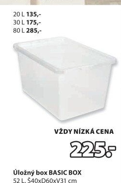 Úložný box s víkem