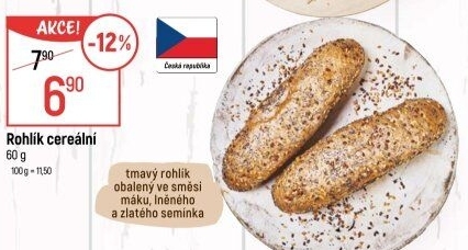 Cereální rohlík