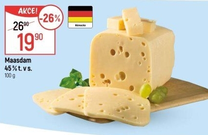 Sýr Maasdamer 45%