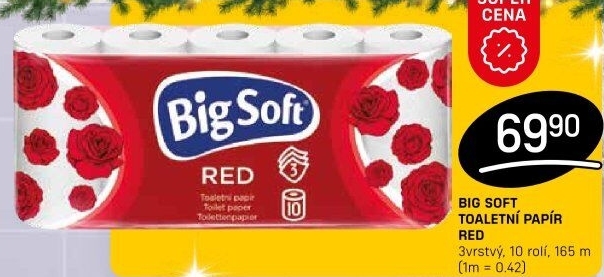 Toaletní papír 3vrstvý Big Soft