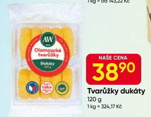 Sýr tvarůžky olomoucké Dukátky A.W.
