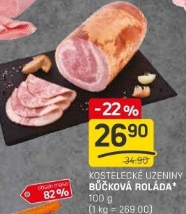 Bůčková roláda Kostelecké uzeniny