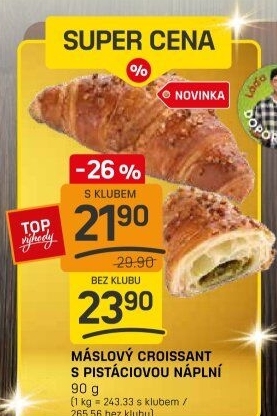Croissant s náplní