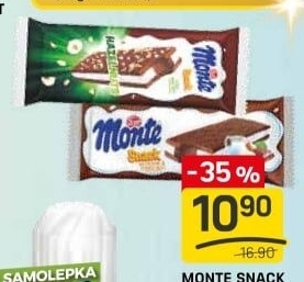Dezert mléčný Monte Snack Zott