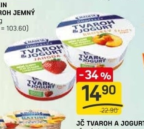 Dezert tvaroh s jogurtem jihočeský Madeta