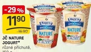 Jogurt Nature ochucený jihočeský Madeta