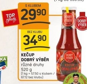 Kečup Dobrý Výběr
