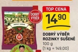 Rozinky sušené Dobrý Výběr