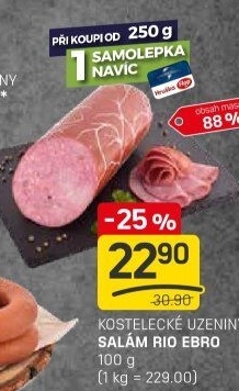 Salám Rio Ebro Kostelecké uzeniny