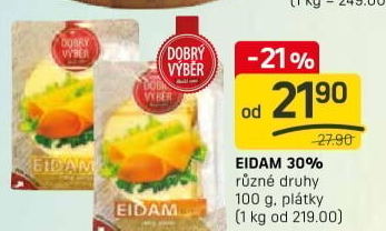 Sýr Eidam 30% Dobrý Výběr