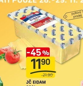Sýr Eidam Jihočeský 30% Madeta
