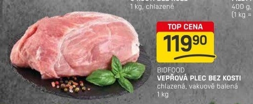 Vepřová plec bez kosti Bidfood
