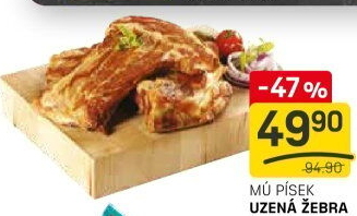 Vepřová uzená žebra Maso uzeniny Písek
