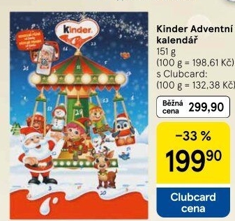 Adventní kalendář Kinder