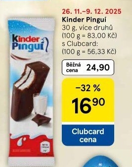 Dezert Pinguí Kinder