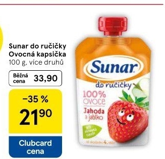 Kapsička do ručičky Ovocný příkrm Sunar