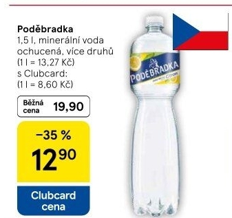 Ochucená voda Poděbradka