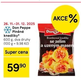 Plněné knedlíky mražené Don Peppe