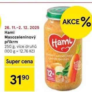 Příkrm masozeleninový Hami