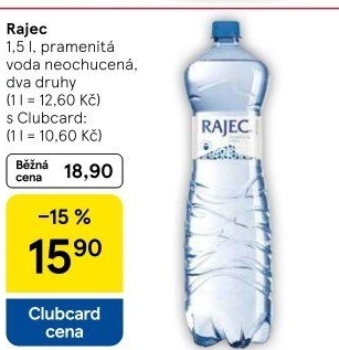 Přírodní voda Rajec